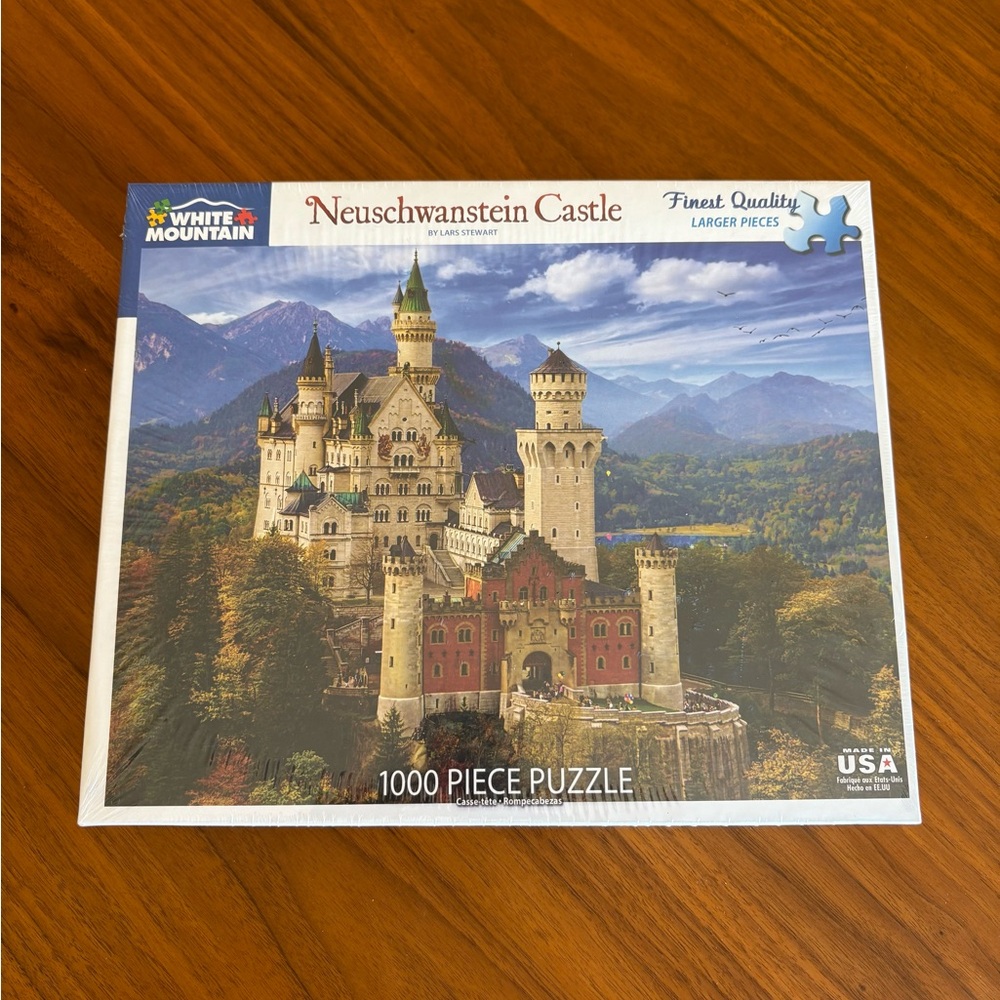 New White Mountain Neuschwanstein Castle 1000 Piece Puzzle